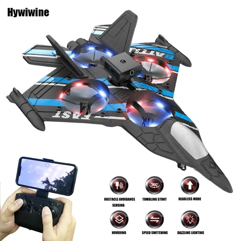 khilona-garden® Kids Electric Remote Control Foam Fighter Jet
