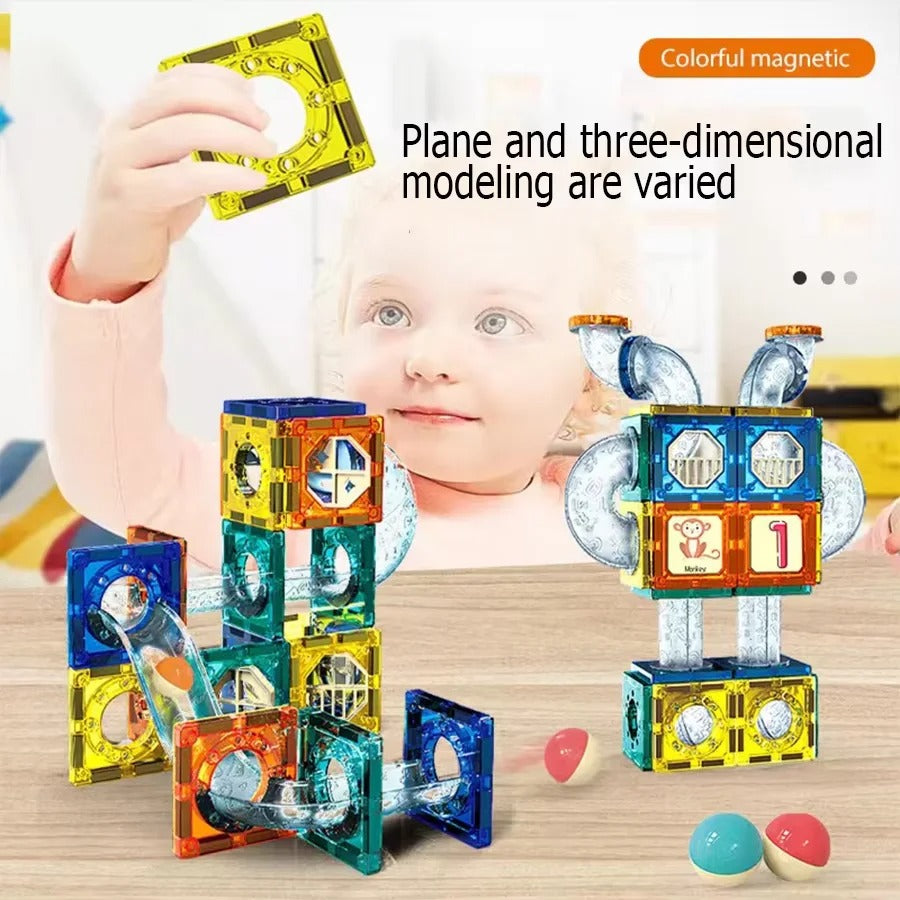 khilona-garden® DIY Space Magnetic Pipeline Building Blocks