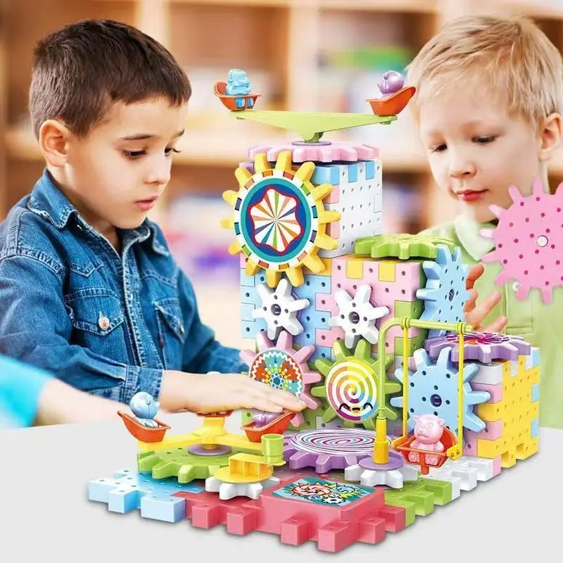 khilona-garden® Kids Electric Gear Building Toy Set