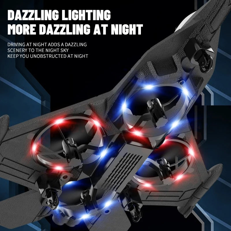 khilona-garden® Kids Electric Remote Control Foam Fighter Jet