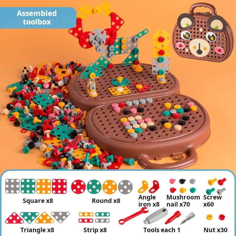 khilona-garden® Baby Puzzle Assembling Toys Toolbox