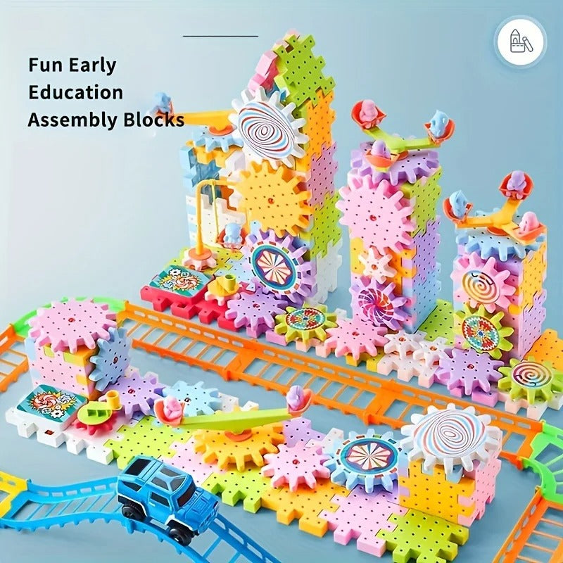khilona-garden® Kids Electric Gear Building Toy Set
