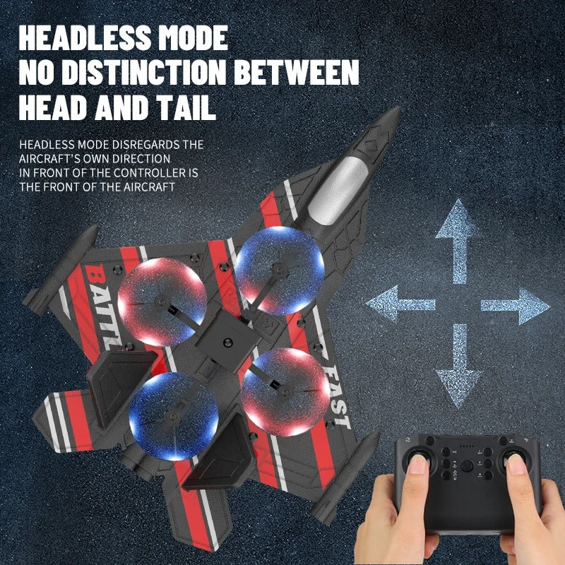 khilona-garden® Kids Electric Remote Control Foam Fighter Jet