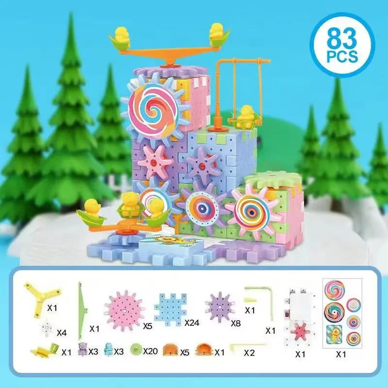 khilona-garden® Kids Electric Gear Building Toy Set
