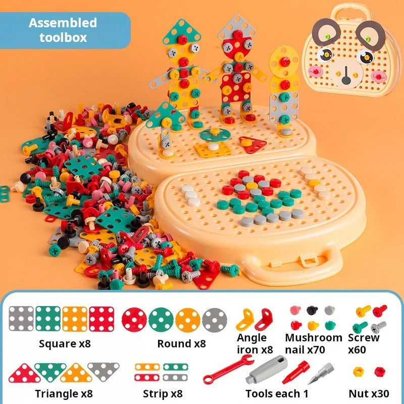 khilona-garden® Baby Puzzle Assembling Toys Toolbox