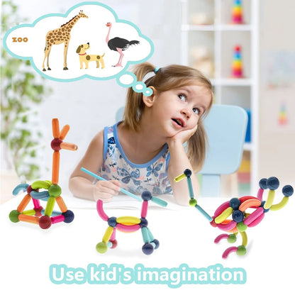 khilona-garden® Magnetic Blocks Set Toy Magnetic Bar Constructor Building Blocks 36 Pcs