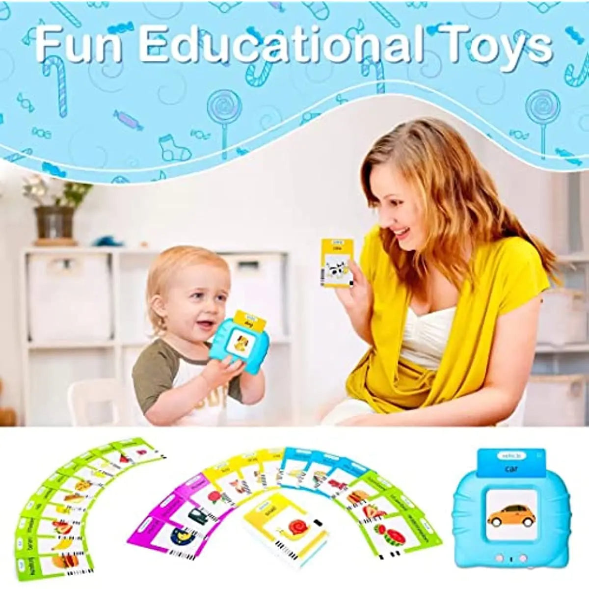 khilona-garden® Talking Flash Cards for Toddlers Speech Development Flash Card Machine