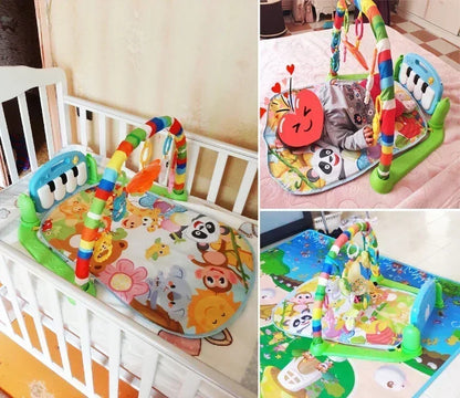 khilona-garden® l Piano Fitness Baby Rack  Multi-function Pedal Piano Crawling Mat Toy