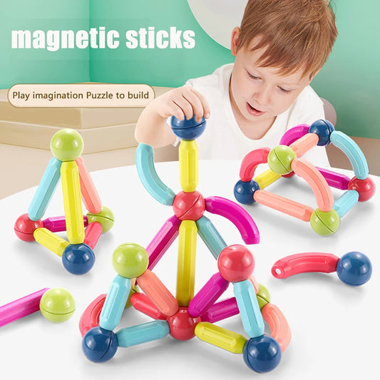 khilona-garden® Magnetic Blocks Set Toy Magnetic Bar Constructor Building Blocks 36 Pcs