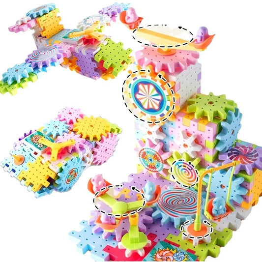 khilona-garden® Kids Electric Gear Building Toy Set