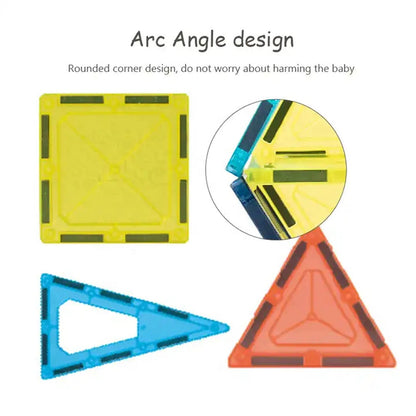 khilona-garden® Preschool DIY Construction Racing Track Magnetic Blocks With Car