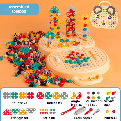 khilona-garden® Baby Puzzle Assembling Toys Toolbox